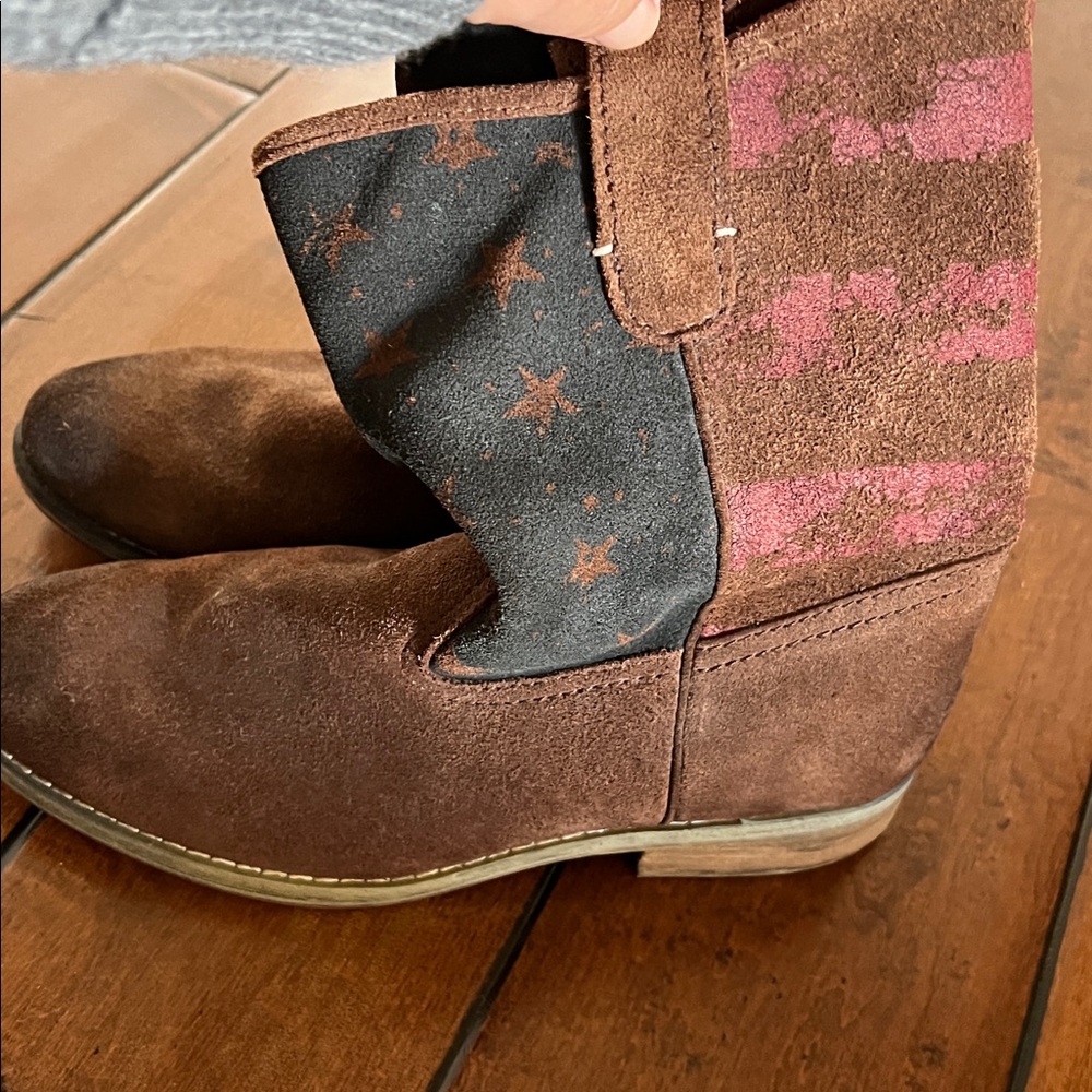 Ralph Lauren Brown and Black Boots